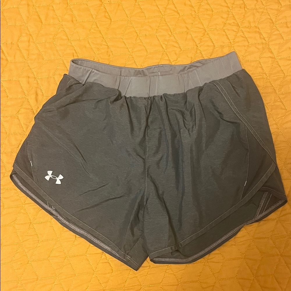 Under Armour Charcoal Gray Running Shorts